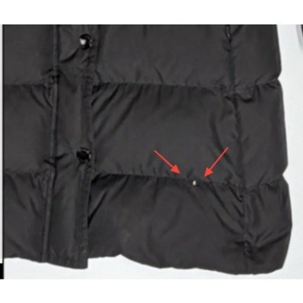 J.Crew Womens Black Puffer Down Long Parka Coat 96696 Medium